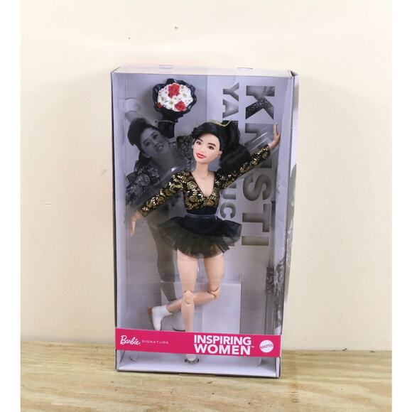 New Barbie Inspiring Women Kristi Yamaguchi Doll Collector Edition - Picture 1 of 6